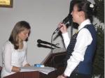 Katharina Lunk und Katrin Weiß bewiesen bei ihren Gesangsstücken ihre stimmliche Klasse