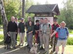Wandergruppe am Start bei Rauhenberg