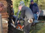 Motorsäge im Einsatz
