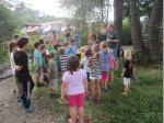 Die Floßbaukids waren zum Schluss alle begeistert