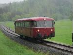 Die Rodachtalbahn gr&uuml;&szlig;te im Vorbeifahren