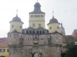 Das Ellinger Tor an der Stadtmauer von Weißenburg