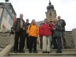 Die Wandergruppe vor der Wallfahrtsbasilika in Marienweiher