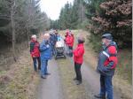 Kurzer Plausch mit Nordic-Walkern am Silberbergweg