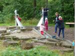 Auch am Wasserlauf durfte gespielt werden