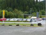 Der Parkplatz war vollgeparkt