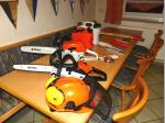 Der Stihl-Dienst M&uuml;ller stellte seine modernen S&auml;gen und Werkzeuge zur Verf&uuml;gung