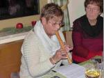 Christel Schmittn&auml;gel spielte auf der Blockfl&ouml;te