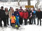 Ein Teil der Wandergruppe am Ende der Wanderung